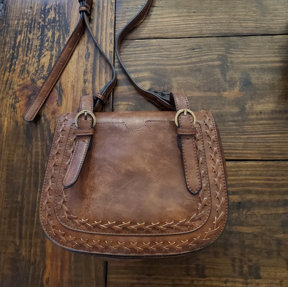 Brown leather purse ...